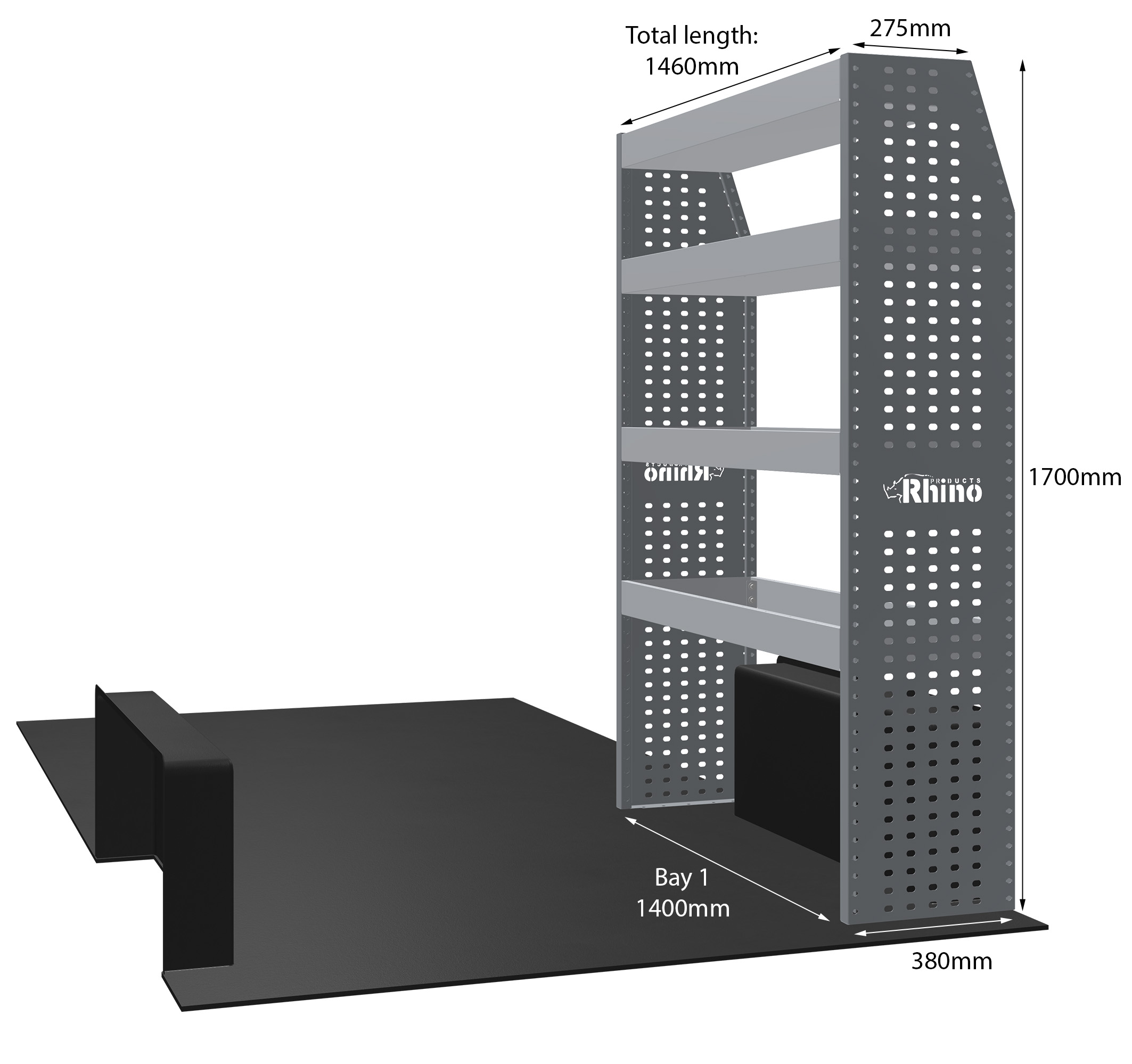 MR4 Express Range For L3H3 Man TGE 2017- One Bay - Shelves only photo 1