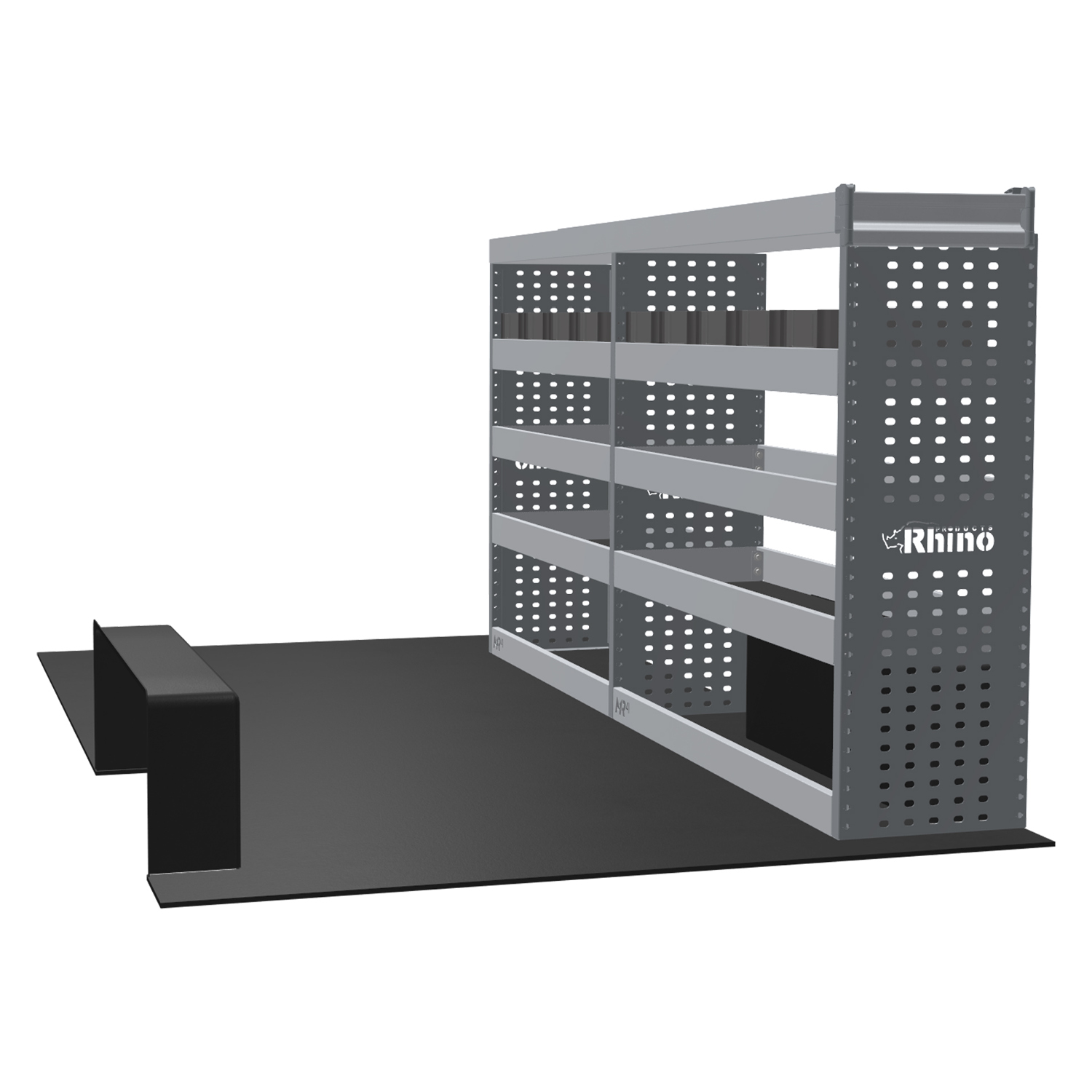 MR4 Express Range For Vauxhall Vivaro L2H1- Two Bays - Top Tray configuration with matting photo 1
