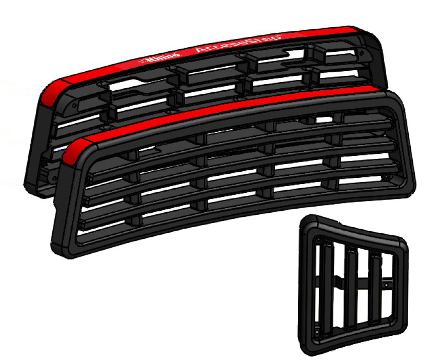 Plastic Tread Replacement Kit (Triple Black Step) photo 1