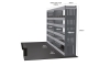MR4 Express Range For Ford Transit L2H2 RWD- Two Bays - Top Tray configuration with matting photo 2