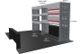 MR4 Express Range For L2H1 Ford Transit Custom 2013-2023 - Two Bays - Drawers + Shelves photo 2