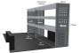 MR4 Express Range For L2H1 Ford Transit Custom 2023 - Two Bays - Shelves only photo 2