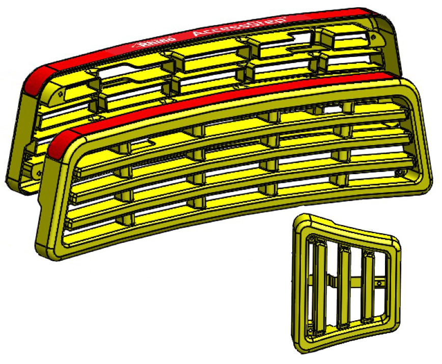 Plastic Tread Replacement Kit (Triple Yellow Step) photo 1