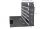 MR4 Express Range For IVECO Daily L3H3- Two Bays - Top Tray configuration with matting photo 2