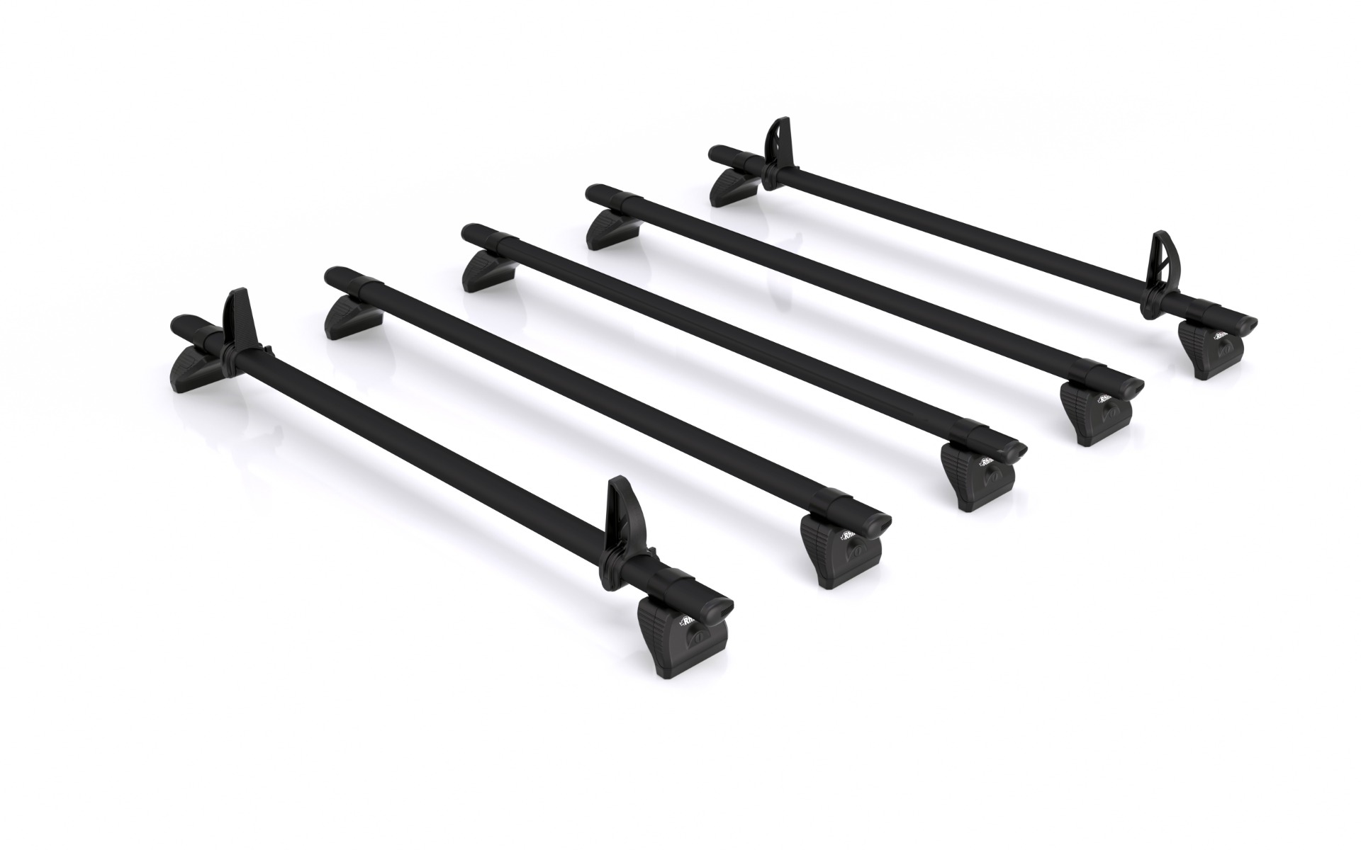 KammBar Black For Renault Master 2024 - Short Wheelbase - Low Roof (L2H2), 5 Aluminium Bars photo 1