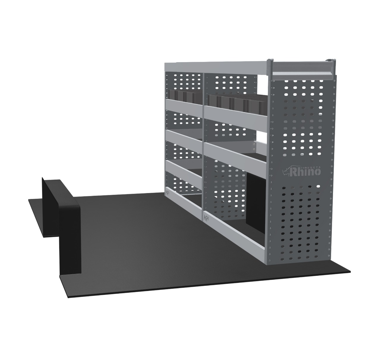 MR4 Express Range For Mercedes Vito L2H1- Two Bays - Top Tray configuration with matting photo 1