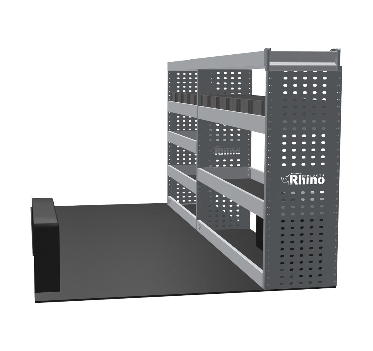 MR4 Express Range For Ford Transit Custom L2H1- Two Bays - Top Tray configuration with matting photo 1