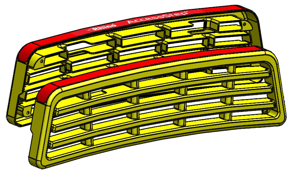 Plastic Tread Replacement Kit (Twin Yellow Step) photo 1