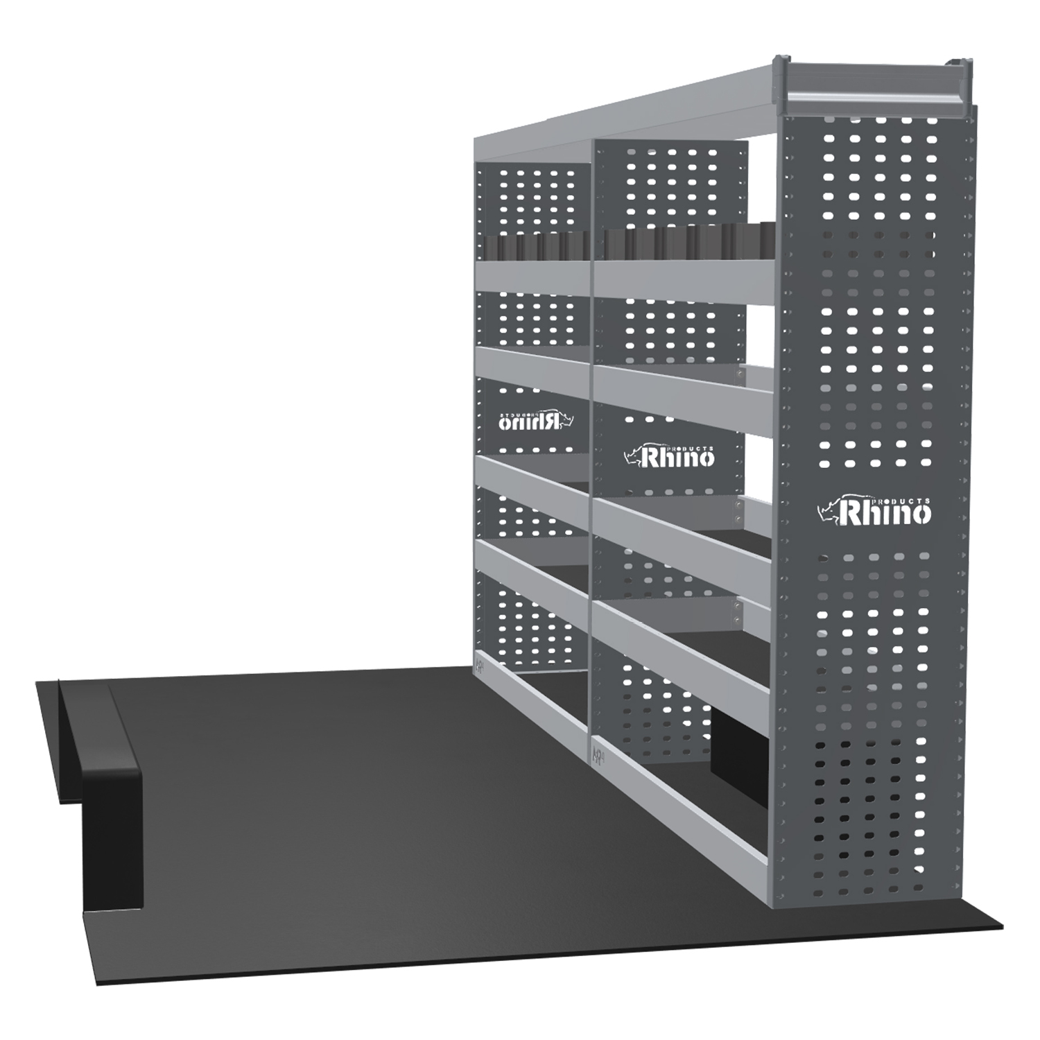 MR4 Express Range For Ford Transit L2H2 RWD- Two Bays - Top Tray configuration with matting photo 1