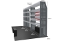 MR4 Express Range For L4H3/L4H4 Volkswagen Crafter 2017- Three Bays - Drawers + Shelves photo 2