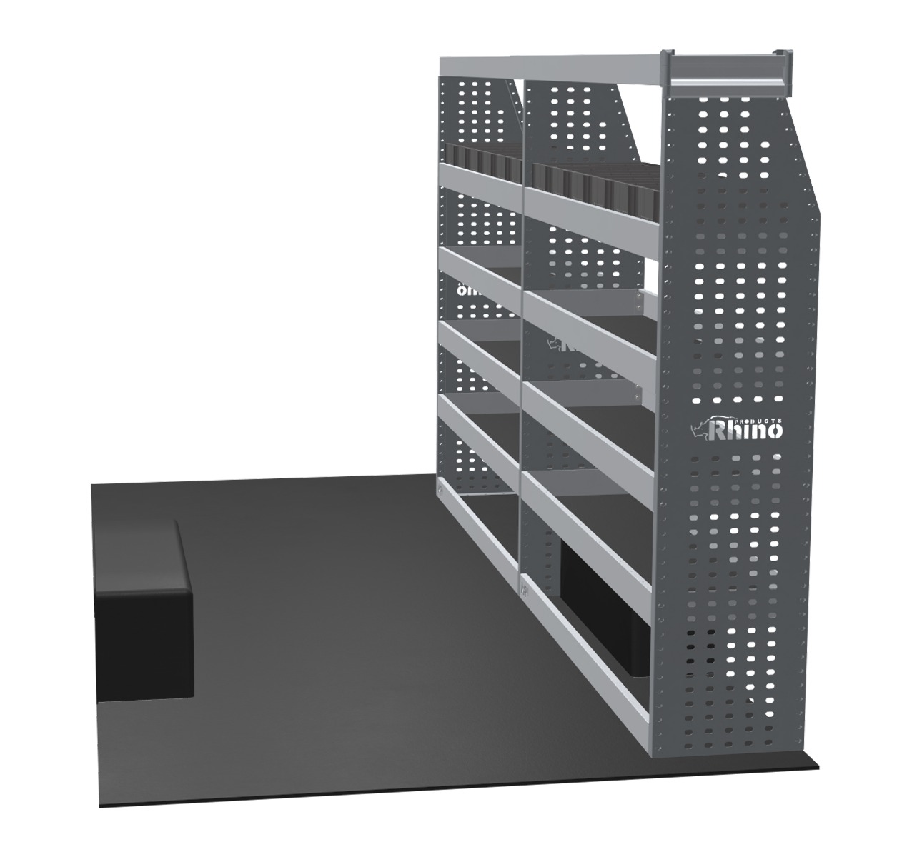 MR4 Express Range For IVECO Daily L3H3- Two Bays - Top Tray configuration with matting photo 1