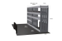 MR4 Express Range For Volkswagen T6 L2H1- Two Bays - Top Tray configuration with matting photo 2