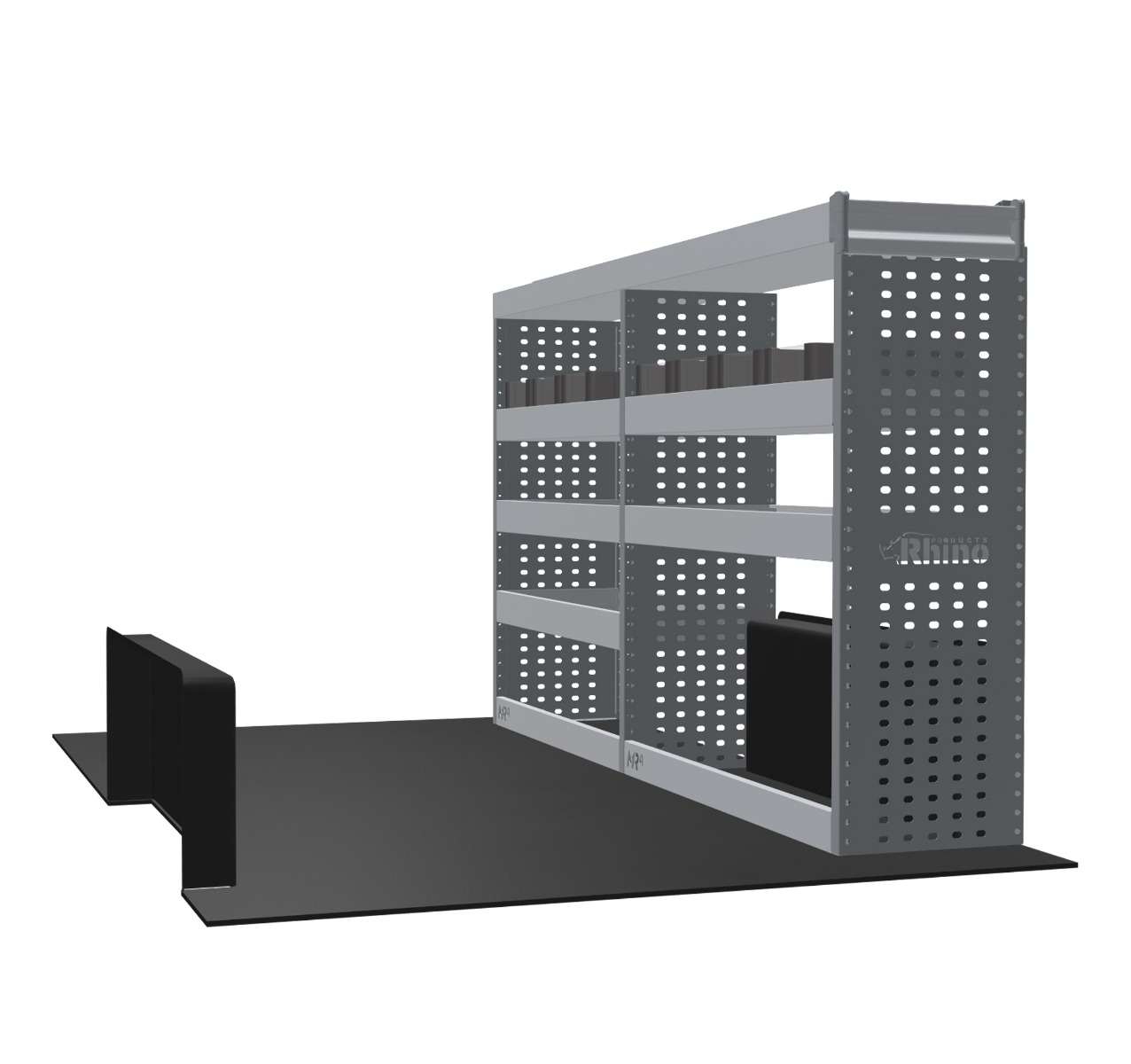 MR4 Express Range For Ford Transit Custom L1H1- Two Bays - Top Tray configuration with matting photo 1