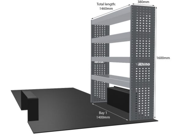 MR4 Express Range For Man TGE - One Bay - Shelves only photo 1