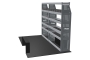MR4 Express Range For Mercedes Sprinter L1H2- Two Bays - Top Tray configuration with matting photo 2